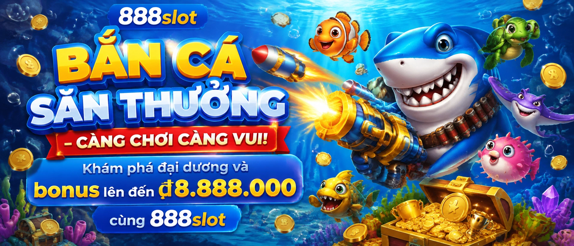 Bắn Cá | Game mobile tải nhẹ, vào bàn nhanh tại 888slot
