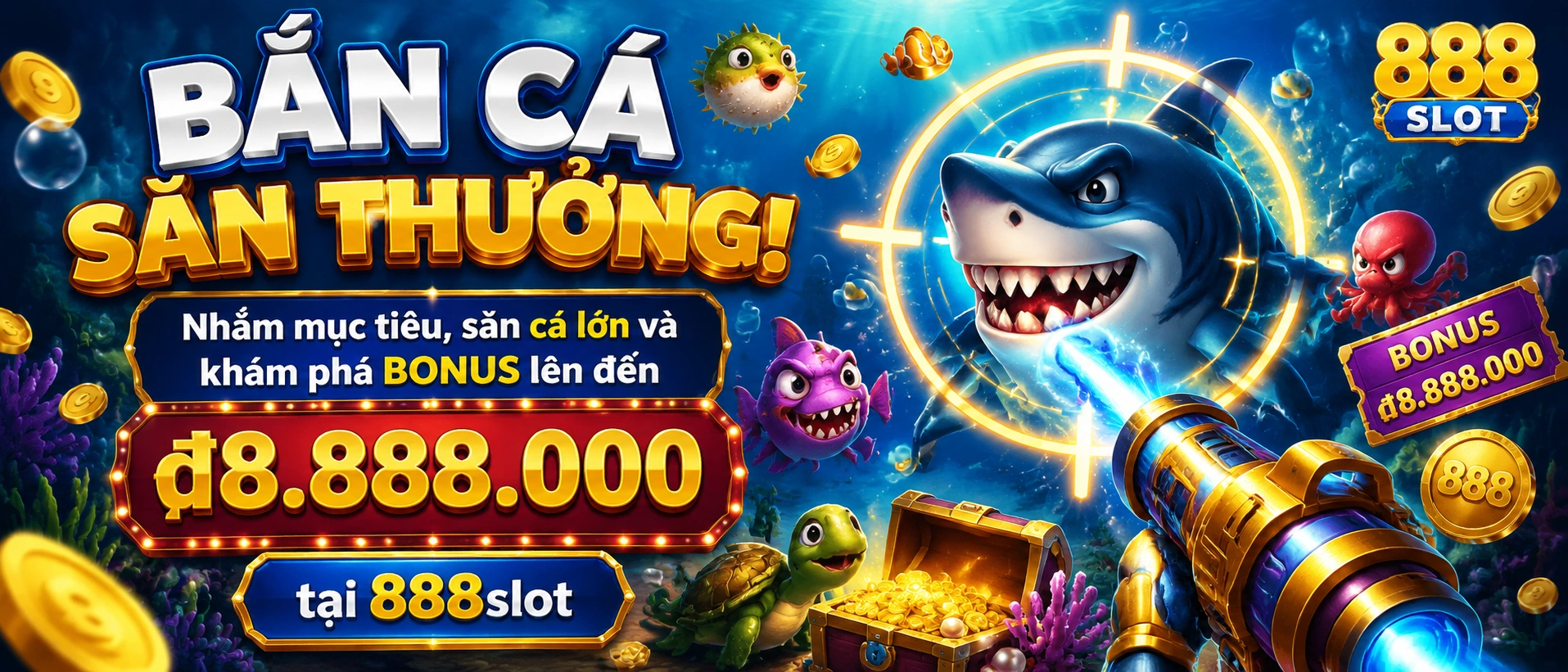 Bắn Cá | Game mobile tải nhẹ, vào bàn nhanh tại 888slot