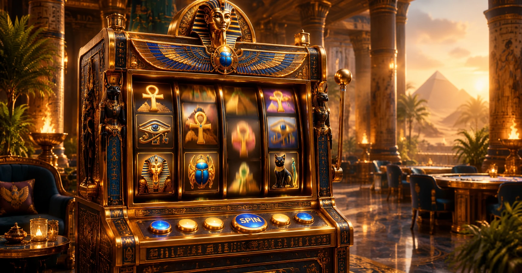 Queen of the Nile Slots: Trò chơi slot hấp dẫn đậm chất Ai Cập cổ đại